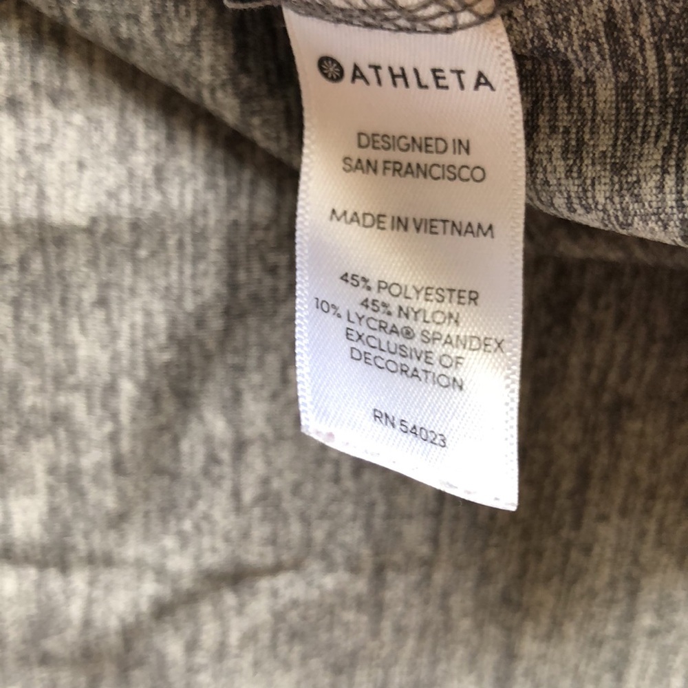 Athleta Sunlover UPF Gray High Neck Tank Top ST - Picture 6 of 11